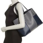 Tory Burch Authentic  T-Block leather Tote/lg zip wristlet Photo 3