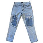 Kendall + Kylie Women's Distressed Light Blue Skinny Jeans Size 7 Photo 0