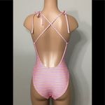 ONIA New.  textured stripe swimsuit. NWOT Photo 3