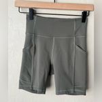 Lululemon Invigorate High Rise biker Shorts Grey Sage 2 Photo 4