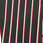 Mango Black, Red & White Striped Viscose Blend Career Fitted Pants Women Sz 6 Photo 4