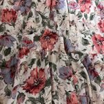 Floral Maxi Dress with Rope Straps and tie in the back; size medium Pink Photo 5