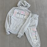 PINK - Victoria's Secret Victoria's Secret PINK unworn gray sweatsuit - XS - ombré sunset tie die design Photo 0