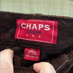 CHAPS Vtg Y2K Skirt Corduroy Flared Mini Brown Size 12 Photo 4