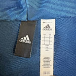 Adidas Jacket Large Teal Blue With Logo Full Zip Hoodie RN#88387 CA#40312 Flaws Photo 2