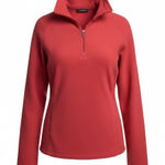 Lands' End ✨ L/P 14-16 Pink THERMCHECK Quarter Zip Fleece Pullover Jacket Sweater✨ Photo 0