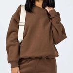 Princess Polly  cocoa brown classic club basic sweatshirt Photo 0