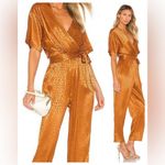 Joie  Revolve leopard print tau copper faux wrap jumpsuit celebrity‎ favorite Photo 2