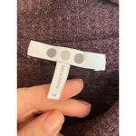 Three Dots  purple waffled puff sleeve funnel neck sweater Photo 1