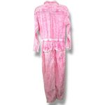 Free People Madrid Pink Double Cloth Guaze Button Down Onepiece Jumpsuit Small Photo 4