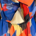 Anthropologie Beach Riot Shiloh Tie Front Abtract Printed Coverup Maxi Dress Small Photo 6