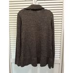 Karen Scott Open Cardigan Long Sleeve Size Large Brown Shawl Neckline Soft Flowy Photo 3