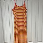 ZARA  | Striped‎ Jacquard Crochet Knit Midi Dress medium Photo 5
