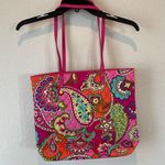 Vera Bradley Multicolor Paisley Print Tote Bag Photo 4