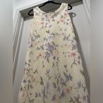 R & K VTG 90s Originals Cream & Pastel Spring Floral Midi Maxi Sleeveless Dress Photo 8
