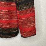 Coldwater Creek Blazer Jacket Red Black Striped Button Womens L Classic Workwear Photo 4