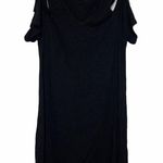 Sanctuary Black Cold Shoulder V Neck Short Dress Photo 0
