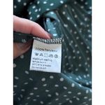 Exlura  Green Polka Dot Pleated Midi Skirt with Pockets Photo 3