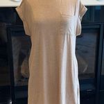Wenrine Comfy Khaki Pocket Tee Dress New Tan Photo 0