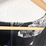 City Chic Epic Floral Mini Dress in Black Photo 3