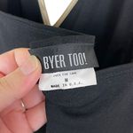 Byer Too Vintage Y2K Size Medium Black Halter Dress Trim Hi-Low Hem Made In USA Photo 5
