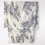 Surf Gypsy ‎ White Blue Floral Twist Front Kaftan Maxi Cover Up Size M Photo 4