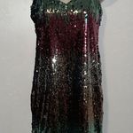 EXPRESS Gradient Sequin Mini Dress Women’s S Small Photo 2
