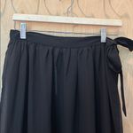 ASOS Swim Sarong Black Sheer Wrap Skirt NWT Size 6 Photo 2