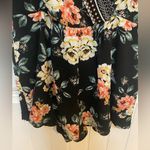 Trixxi Black and Pink Floral patterned short sleeve romper Photo 10