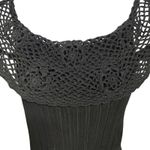 Cabo Black Crochet Off Shoulder Ribbed Knit Top Women's Size L Size L Photo 1