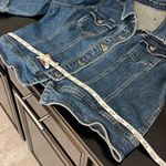 OOAK Miss Etam Reworked vintage denim jacket, y2k, sz L/XL, stretchy Blue Photo 10