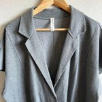 DAILY Practice Anthropologie Grey The Heather Elbert Blazer Sweater Womens Large Photo 3
