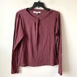 joe's jeans Joe’s Jeans Twist Neck Long‎ Sleeve Top Vineyard Wine Red L Photo 1