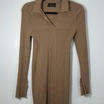 Urban Outfitters  Women’s Sadafi Seamed Collared Mini Dress Long Sleeve Size S Photo 1