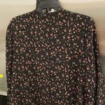 Sézane 💕MADEWELL ET SEZANE💕 Elly 100% Silk Shirtdress ~ Black Floral Print Large L Photo 10