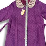 Vintage 60's Quilted Robe Womens Lrg Kodel Fiberfill Button Front Made In USA Purple Size L Photo 5