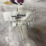 Isabel Marant  Etoile Sireny Dress Cream Ecru Floral Multi Cotton Puff Sleeve 8 Photo 8