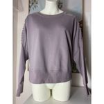 Nike  Lilac Lace-Up Dri-Fit Fleece Training Sweatshirt Plus 1X Purple Photo 6