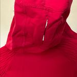Lululemon Run For It Pullover Sz 6 Red Hooded Long Sleeve Quarter Zip Photo 16