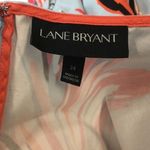 Lane Bryant Tropical V Neck Brush Stroke Sleeveless Belted Dress Light Blue 24 Photo 9