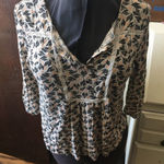 Lucky Brand Lucky stained glass boho peasant blouse Photo 0