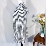Coolibar UPF 50+ Striped Hooded Open Cardigan – Nautical White & Navy Sz S🧡 Photo 6