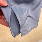 Carmen Marc Valvo Imperfect NWT 2X blouse slate blue blouse button bell sleeves Photo 9