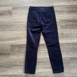 L'Agence  Deep Blue Velvet Trousers Size 25 Women’s Mid rise Cropped Pants Photo 2