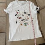 Karl Lagerfeld PARIS Embellished T-Shirt. Size S. MSRP $49 Photo 11
