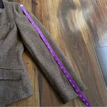 CHAPS  Wool Blend Houndstooth Blazer Elbow Patches 3 Button Single Breasted Photo 6