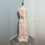 Marchesa Notte Bridesmaid Women Pink Floral Backless Sleeveless Dress Size 2 Photo 8