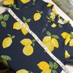Mud Pie Lemon Print Dress summer short sleeve fun garden party bbq casual dress Photo 4