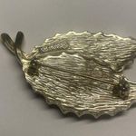 Vintage Sarah Coventry Leaf Wood & Gold Tone Pin Brooch Pin Leaves Photo 4