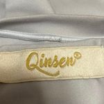 Qinsen Women's Gray Short Sleeve Crew Neck Slim Stretch T Shirt Tee Top Size S Photo 2